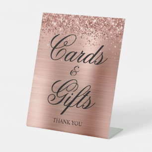 Signe De Table Glitterie Rose Gold Foil Classic Elegance Cadeaux