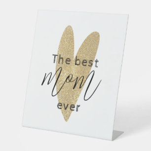 Signe De Table Gold Simple La meilleure maman Jour des Mères