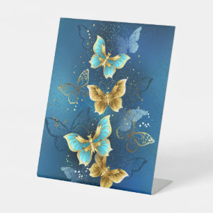 Signe De Table Golden butterflies