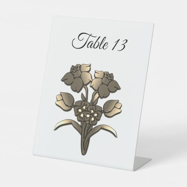 Signe De Table Golden Daffodil (Recto)