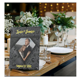 Signe De Table Golden Diamond Moderne Élégant Mariage Personnalis