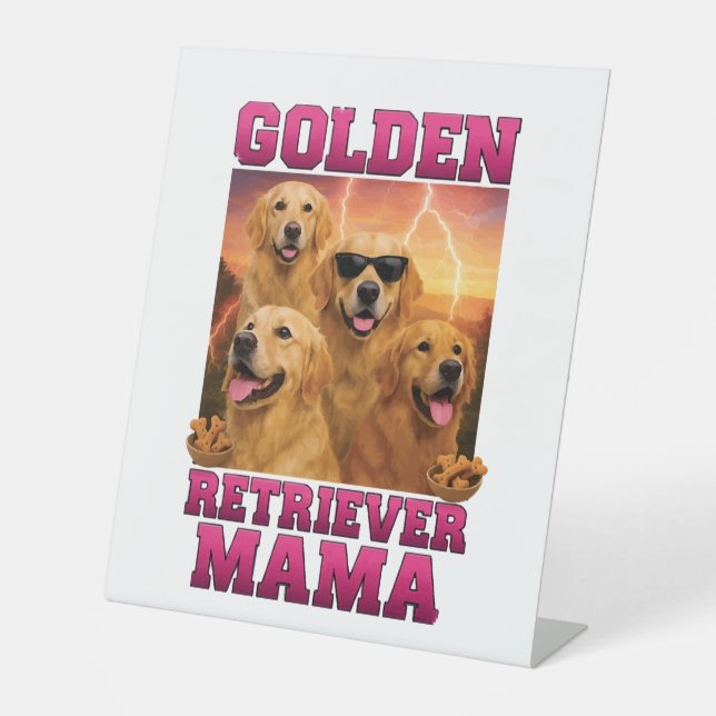 Signe De Table Golden Retriever (Recto)