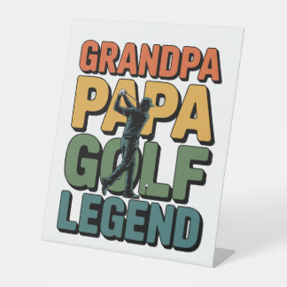 Signe De Table Golf Legend Grand Papa