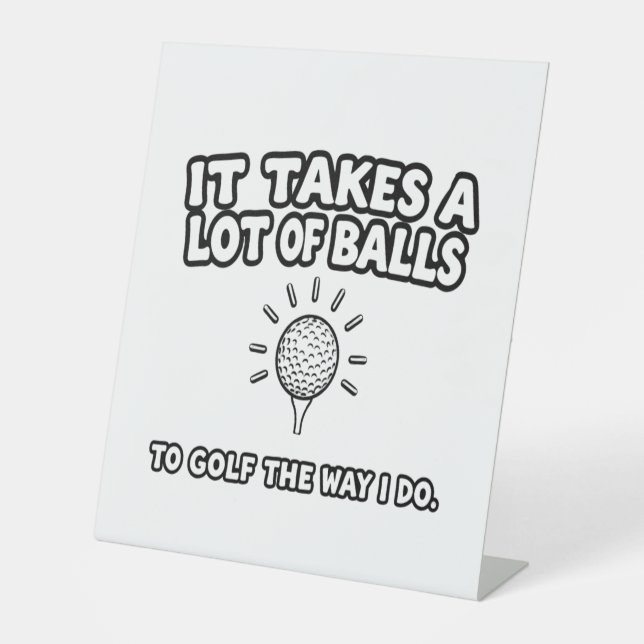 Signe De Table Golf Lover T-Shirt Design (Recto)