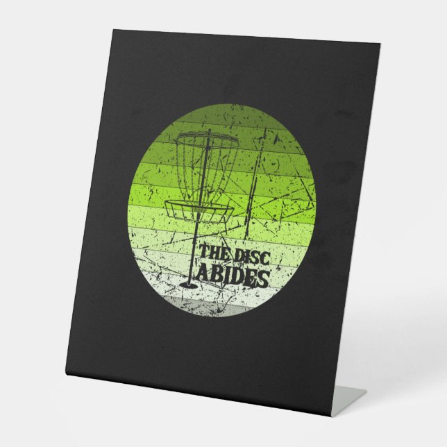 Signe De Table Golf sur disque Vintage (Recto)