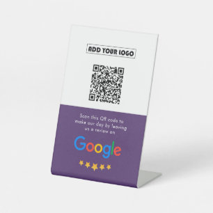Signe De Table Google Avis Business Review Link QR Code