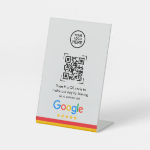Signe De Table Google Avis Business Review Link QR Code