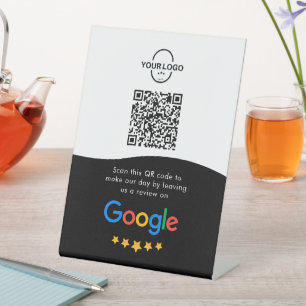 Signe De Table Google Avis Business Review Link QR Code