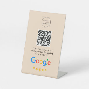 Signe De Table Google Avis   Business Review Link QR Code