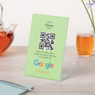 Signe De Table Google Avis Business Review Link QR Code