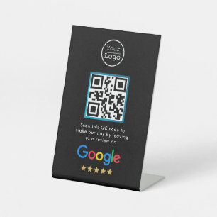 Signe De Table Google Avis   Code QR de lien d'avis d'entreprise