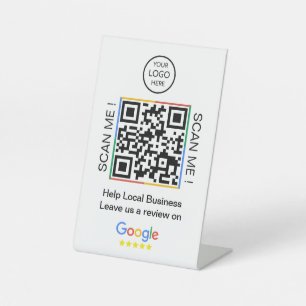 Signe De Table Google Avis Commentaires professionnels Code QR