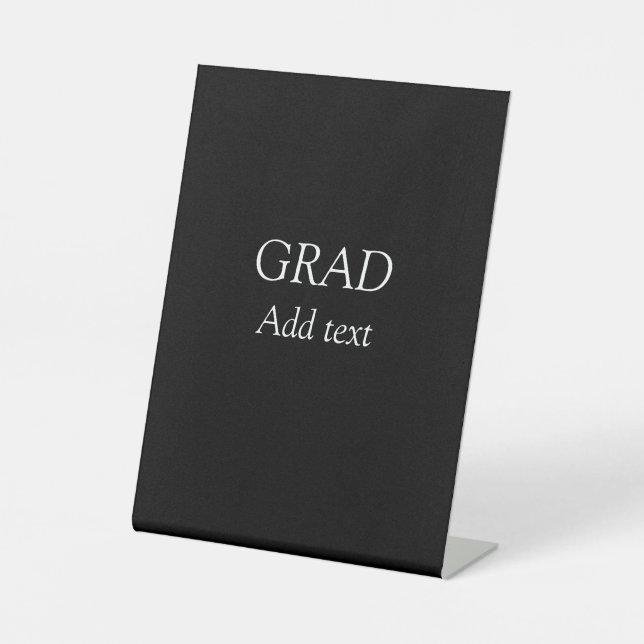 Signe De Table Grad simple graduation minimale élégante typo mode (Recto)