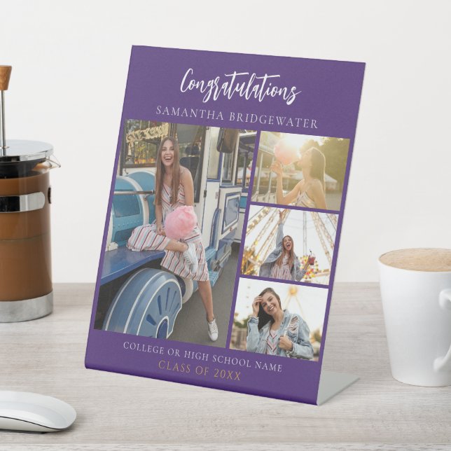 Signe De Table Graduation 2025 Photo Collage Grad Party (In SItu)