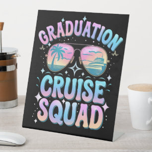 Signe De Table Graduation Cruise Squad Cruising Ship Retro