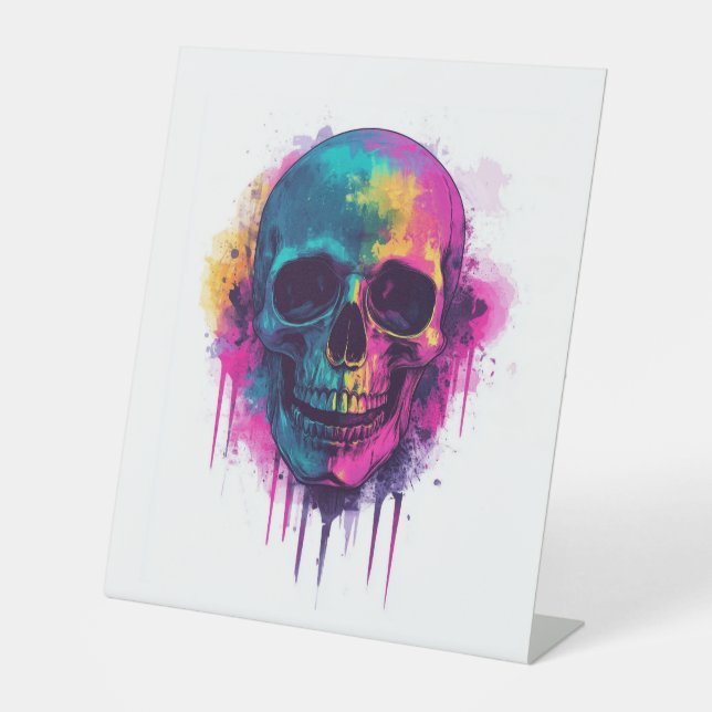Signe De Table Graffiti Skull Rebel (Recto)