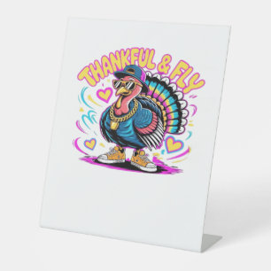 Signe De Table Graffiti Turquie Vibes - Thankful & Fly Cartoon Ar