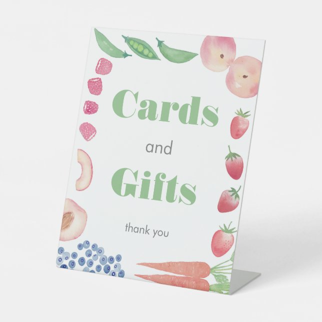 Signe De Table Green Farmer's Market Baby showers Cartes et cadea (Recto)