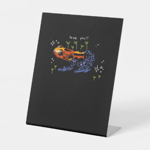 Signe De Table Grenouille qui t'aime dans un style classique simp