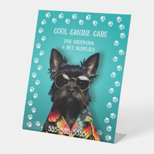 Signe De Table Grossissement de chien