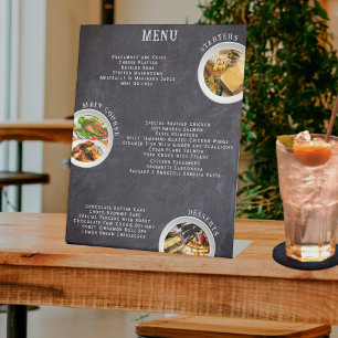 Signe De Table Guide de la liste des aliments du tableau de bord 