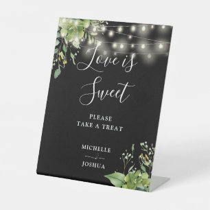 Signe De Table Guirlande lumineuse de verdure Faveurs de l'amour 