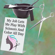 Hairstylist Job Funny, instruction