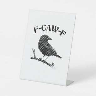Signe De Table Halloween F-CAW-F du Corbeau