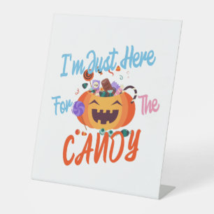 Signe De Table Halloween Je suis juste ici pour les Boos