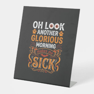 Signe De Table Halloween Matin Glorieux Me Rend Malade Design_1