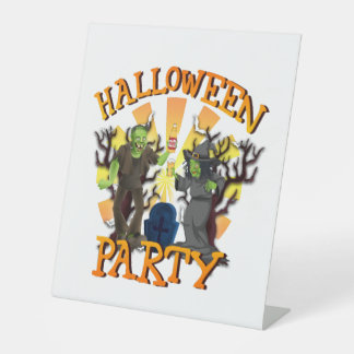 Signe De Table Halloween Party