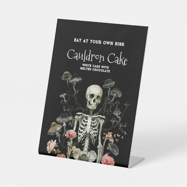 Signe De Table Halloween Squelette Hauné Forêt Noire (Recto)