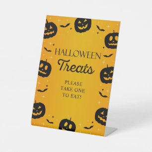 Signe De Table Halloween Traitements Prendre Un Pour Manger Citro