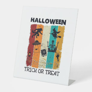 Signe De Table Halloween Trick Or Treat Loup-Garou Sorcière Squel