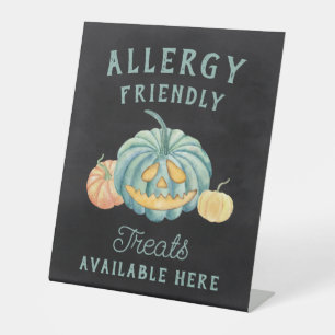 Signe De Table Halloween Turquoise Citrouille Allergy Traitements
