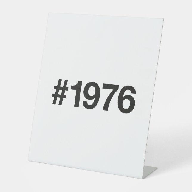 Signe De Table Hashtag 1976 49 Anniversaire (Recto)