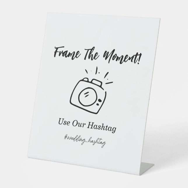 Signe De Table Hashtag Mariage Moment (Recto)