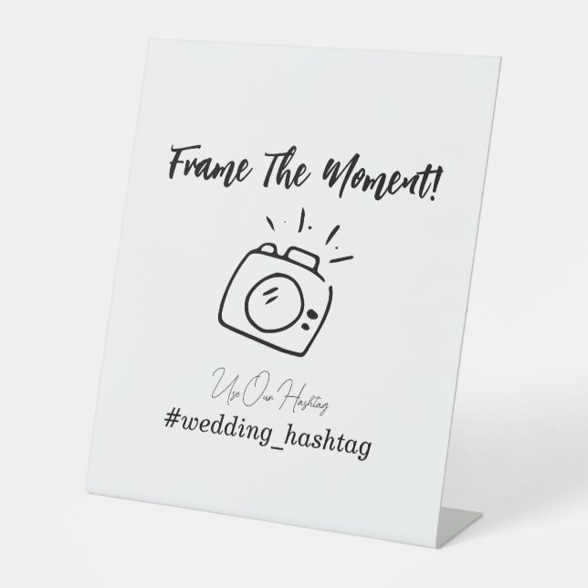 Signe De Table Hashtag Mariage Moment (Recto)