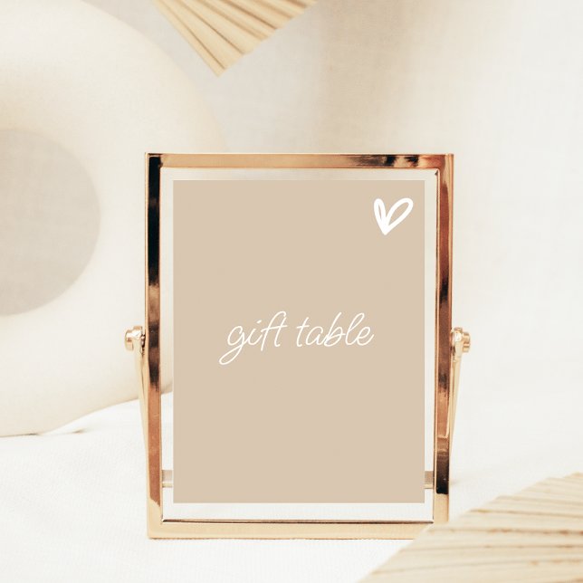 Signe De Table Haut de la table fiançailles avec coeur (Créateur téléchargé)