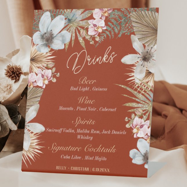 Signe De Table Havana Nights Tropical Cubain Boissons Bar (Créateur téléchargé)