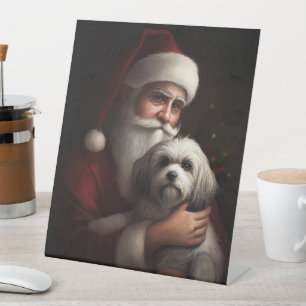 Signe De Table Havanais avec Noël Festif du Père Noël