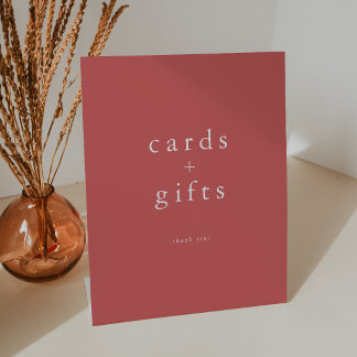 Signe De Table HEIDI Summer Red Unique Cartes et Cadeaux simples