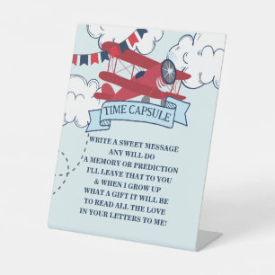 Signe De Table Heure Vol Avion Anniversaire Heure Capsule