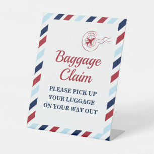 Signe De Table Heure Vol Avion Anniversaire Signal de réclamation