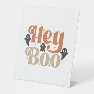 Signe De Table Hey Boo Boho Halloween Hey Boo Fantôme