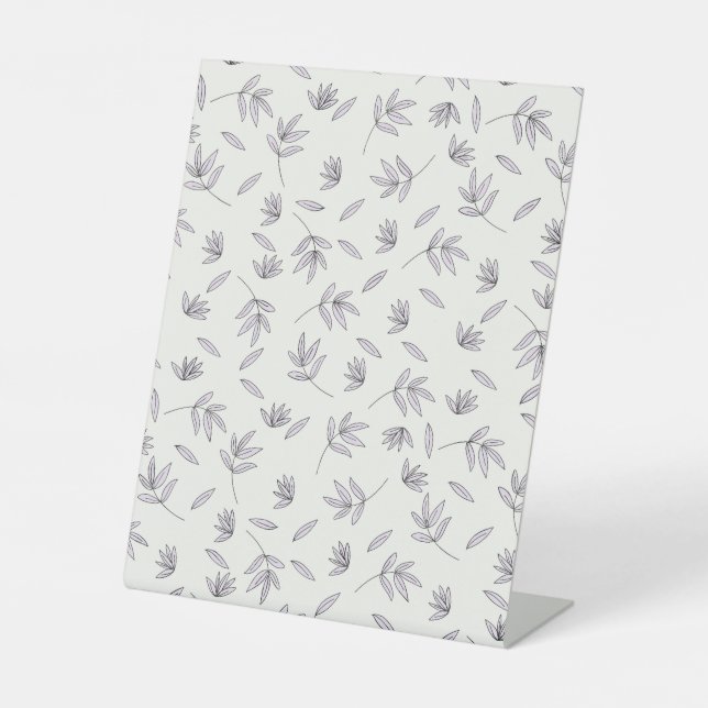 Signe De Table Hibiscus Aquarelle Botanique Floraison transparent (Recto)