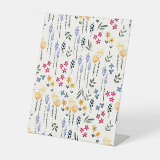 Signe De Table Hibiscus Aquarelle Botanique Floraison transparent