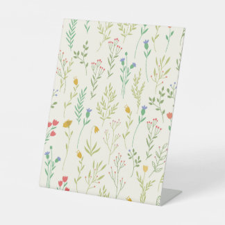 Signe De Table Hibiscus Aquarelle Botanique Floraison transparent