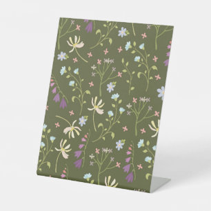 Signe De Table Hibiscus Aquarelle Botanique Floraison transparent