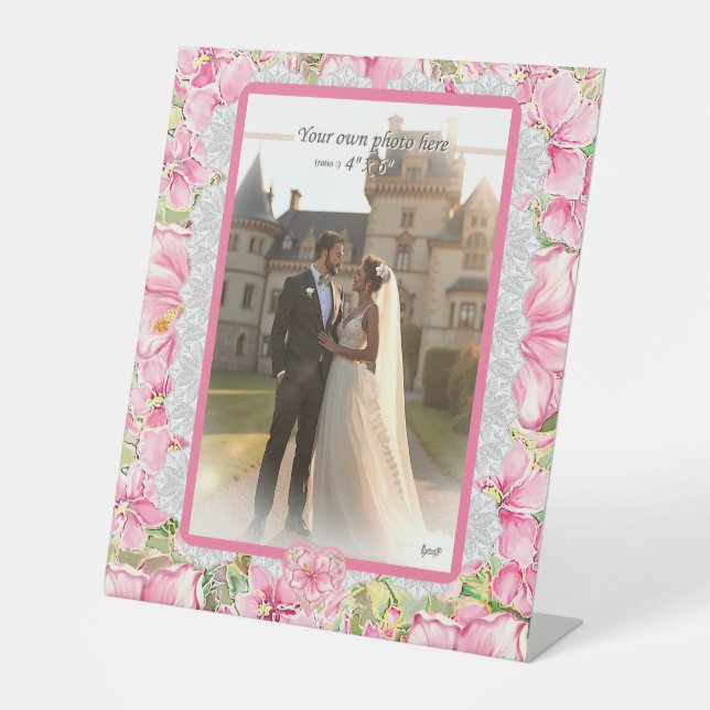 Signe De Table Hibiscus & dentelle PINK (Recto)